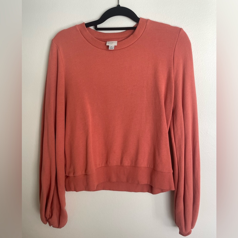 A NEW DAY orange long sleeve sweater